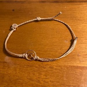 Burgundy colored wave bracelet